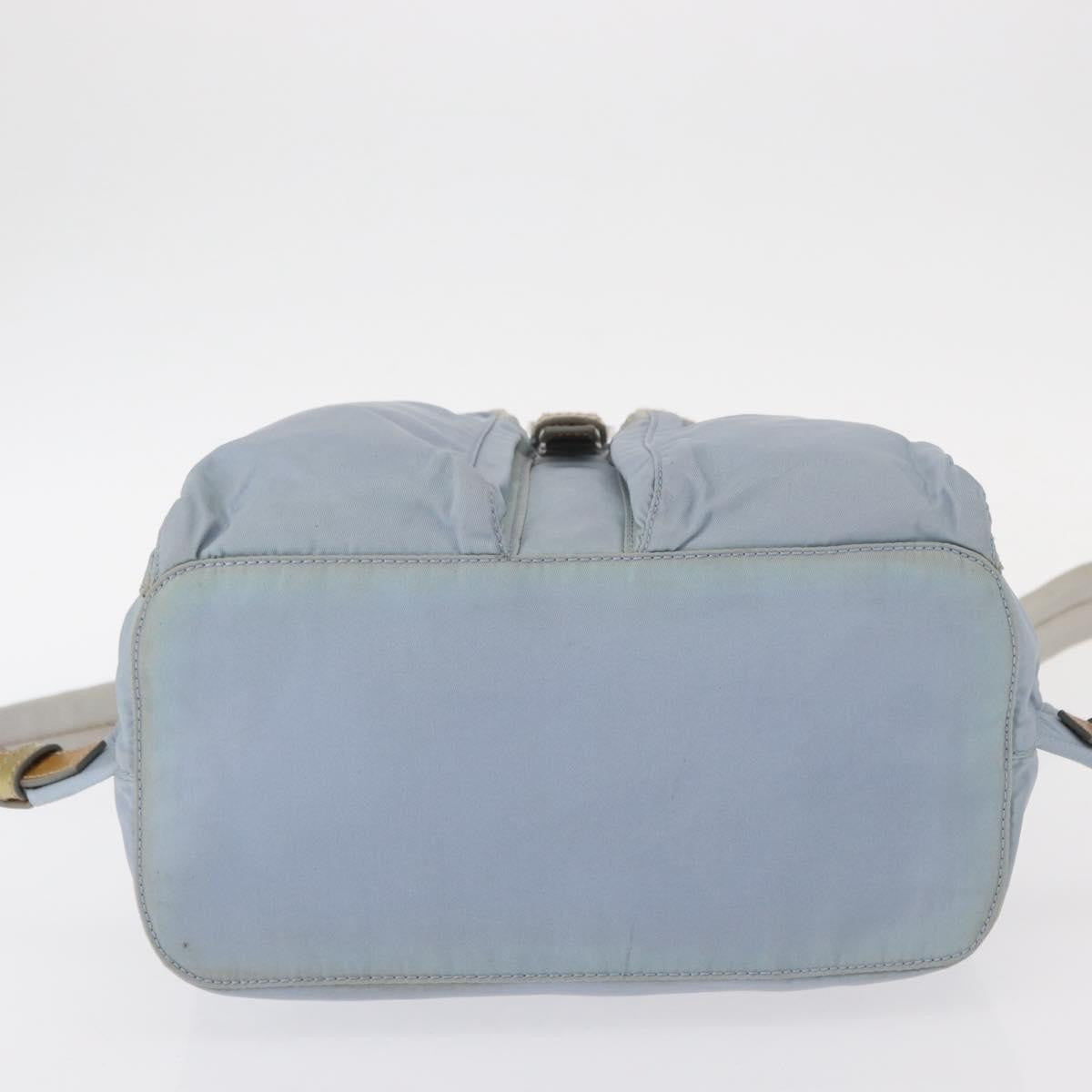 Prada Double Front Pocket Backpack Tessuto, BLUE, NYLON, Backpack