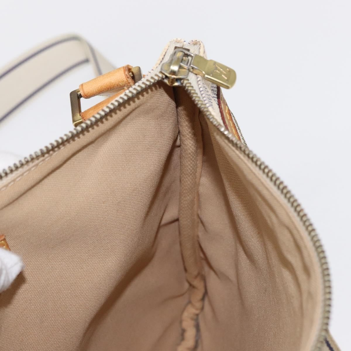 Louis Vuitton Bosphore Pochette Damier, WHITE, CANVAS, Shoulder bag