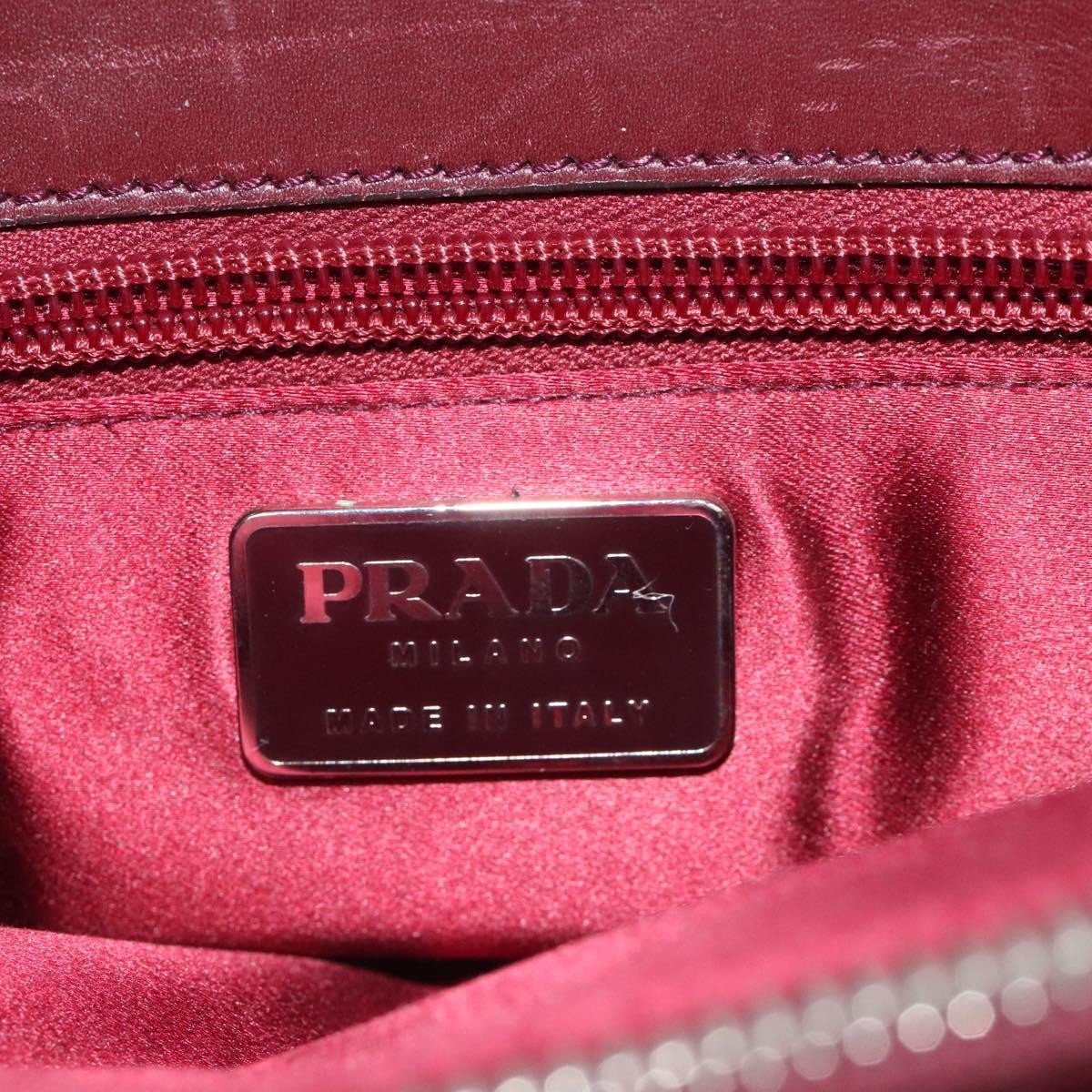 Prada Vintage Shoulder Bag Leather, BEIGE, LEATHER, Shoulder bag