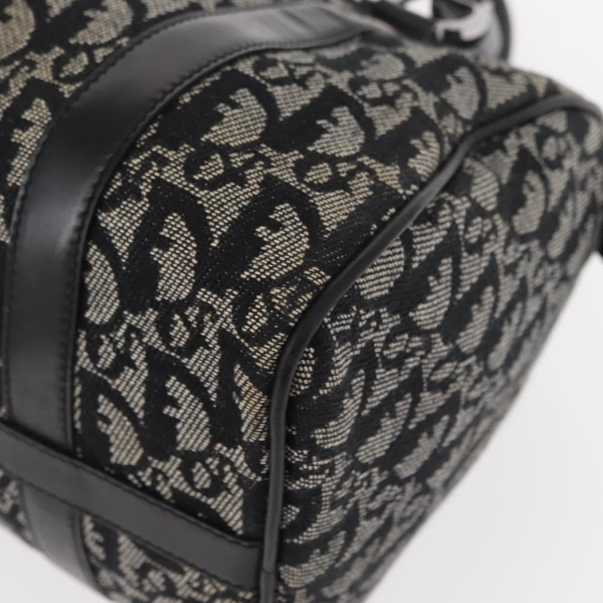 Christian Dior Vintage Trotter Boston Bag Diorissimo Canvas, BLACK, CANVAS, Travel bag