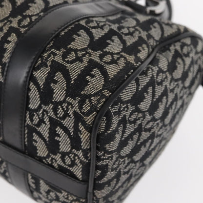 Christian Dior Vintage Trotter Boston Bag Diorissimo Canvas, BLACK, CANVAS, Travel bag