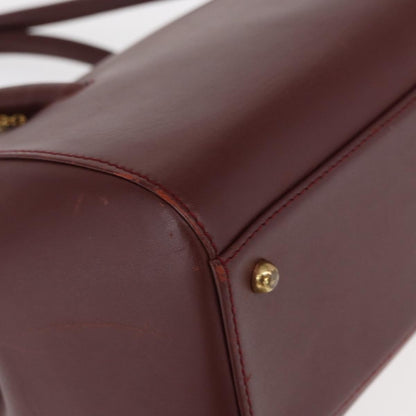 cartier Must De Cartier Leather, BURGUNDY, LEATHER, Handbag