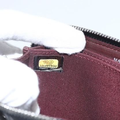 Chanel Zip Around Organizer Wallet Quilted Lambskin, BLACK, LEATHER, Wallets