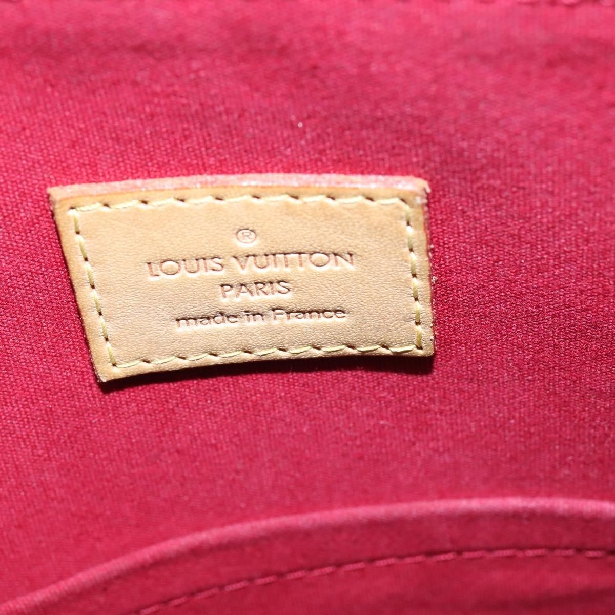 Louis Vuitton Alma Handbag Monogram Vernis, RED, PATENT_LEATHER, Handbag