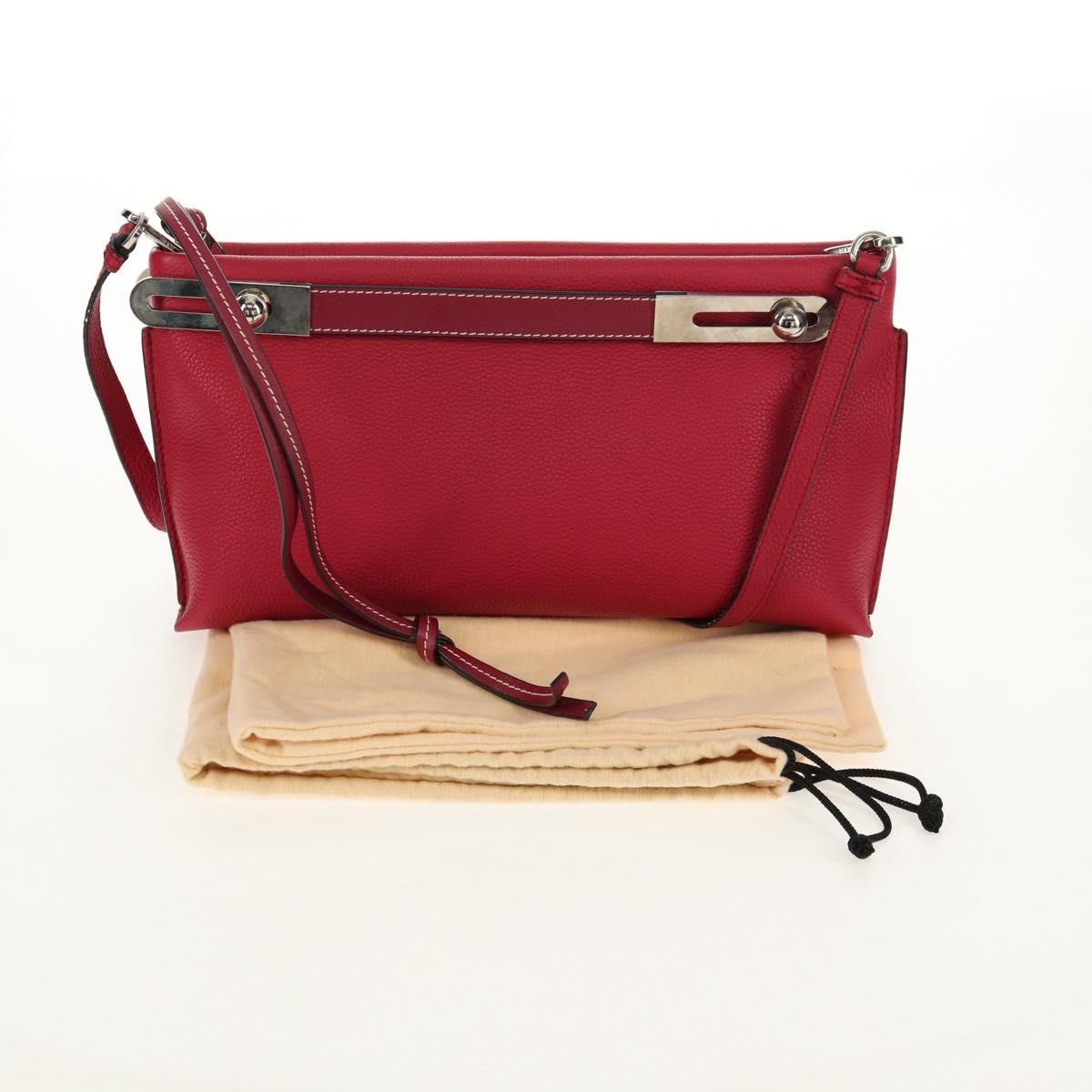 Loewe Missy Handbag Leather, RED, LEATHER, Shoulder bag
