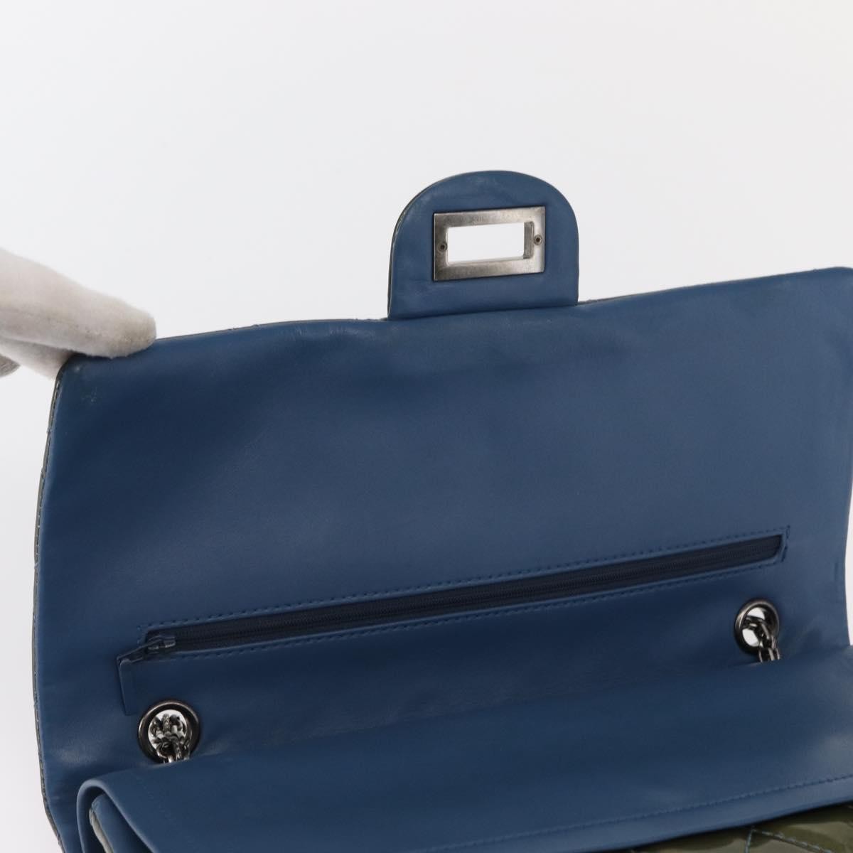 Chanel Reissue 2.55 Flap Bag Quilted Patent, GREEN, PATENT_LEATHER, Shoulder bag