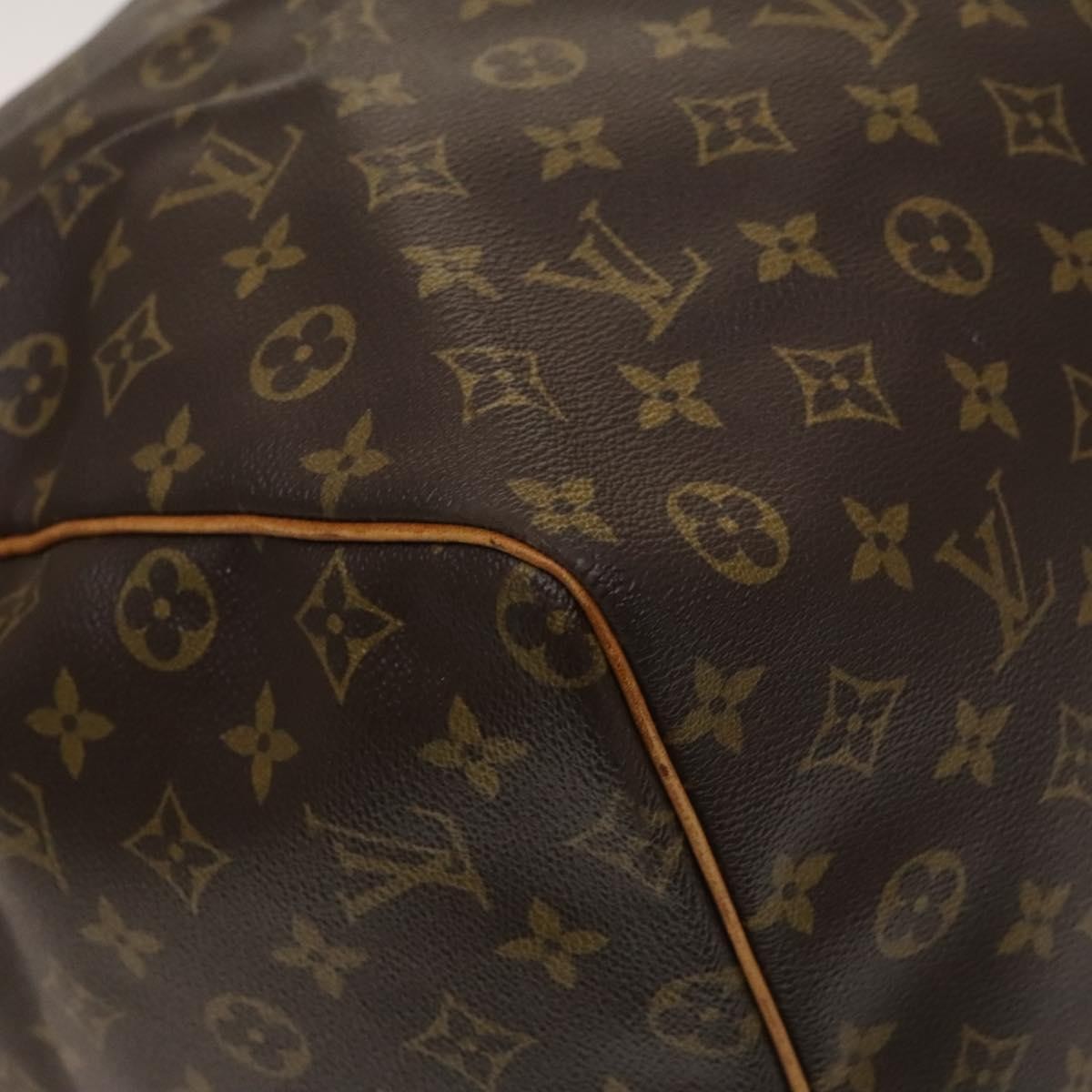 Louis Vuitton Keepall Bag Monogram Canvas, BROWN, CANVAS, Travel bag