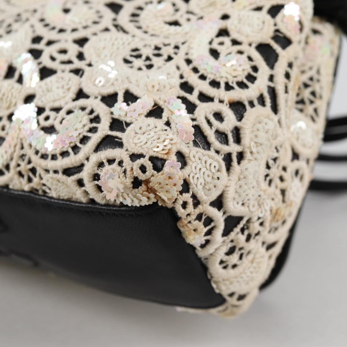 Chanel Floral CC Flap Bag Leather, WHITE, LEATHER, Shoulder bag