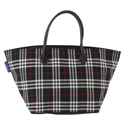 Burberry Nova Check Handbag Nylon, Black, Nylon, Handbag