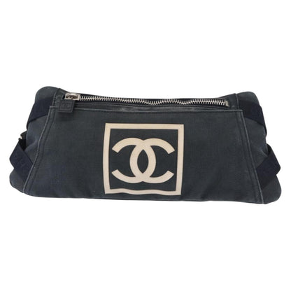 Chanel Sport Line Waist Bag Canvas, NAVY, CANVAS, Clutche & pouche
