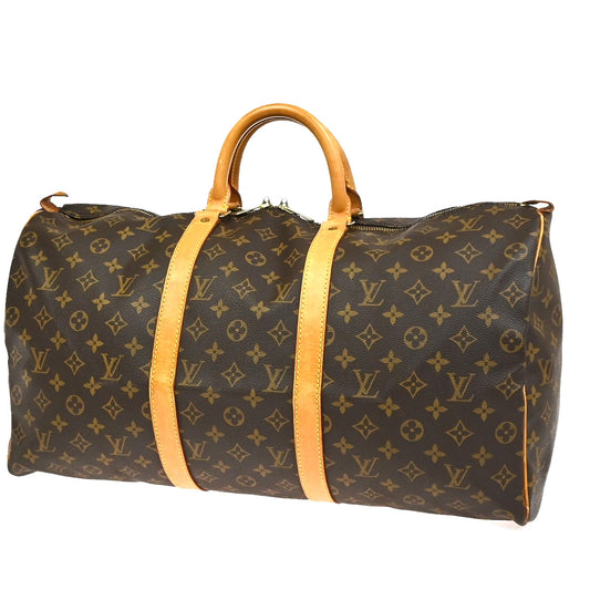 Louis Vuitton Keepall Bag Monogram Canvas, Brown, Canvas, Travel Bag
