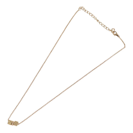 Christian Dior CD Pendant Necklace Metal, GOLD, METAL, Necklace