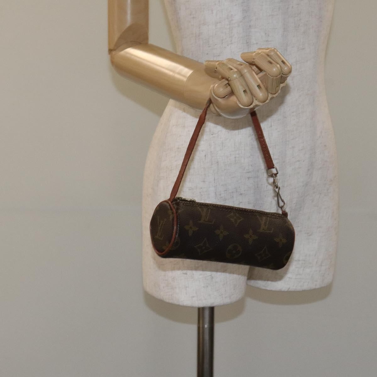 Louis Vuitton Papillon Pochette Monogram Canvas, BROWN, CANVAS, Handbag