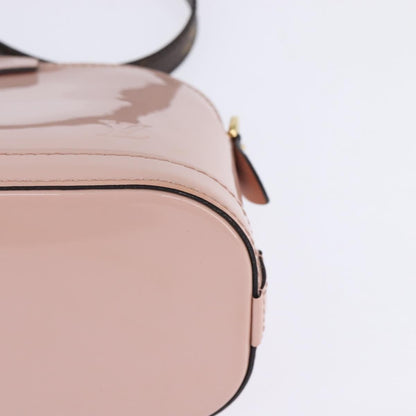 Louis Vuitton Alma Chain Handbag Vernis with Monogram Canvas, PINK, PATENT_LEATHER, Shoulder bag