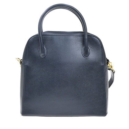 Celine Handbag Leather, NAVY, LEATHER, Handbag