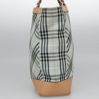 Burberry Nova Check Tote canvas check pattern, BLUE, CANVAS, Tote bag