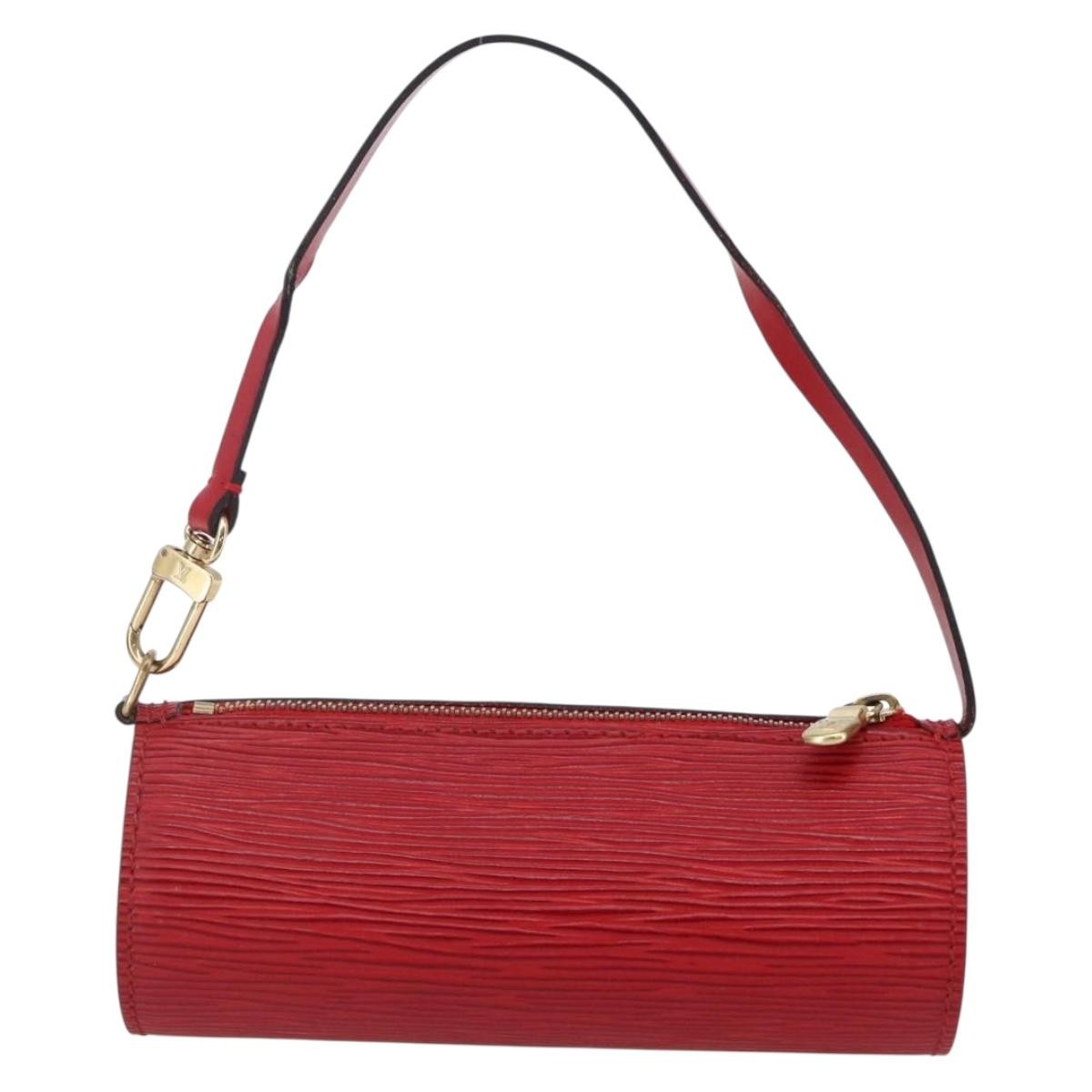 Louis Vuitton Soufflot Pochette Epi Leather, RED, LEATHER, Clutche & pouche