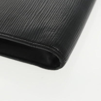 Louis Vuitton Pochette Jour Initials Epi Leather, BLACK, LEATHER, Clutche & pouche