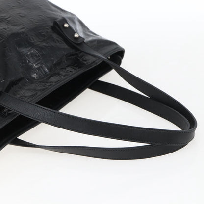 Salvatore Ferragamo Gancini Tote Patent leather, BLACK, PATENT_LEATHER, Tote bag