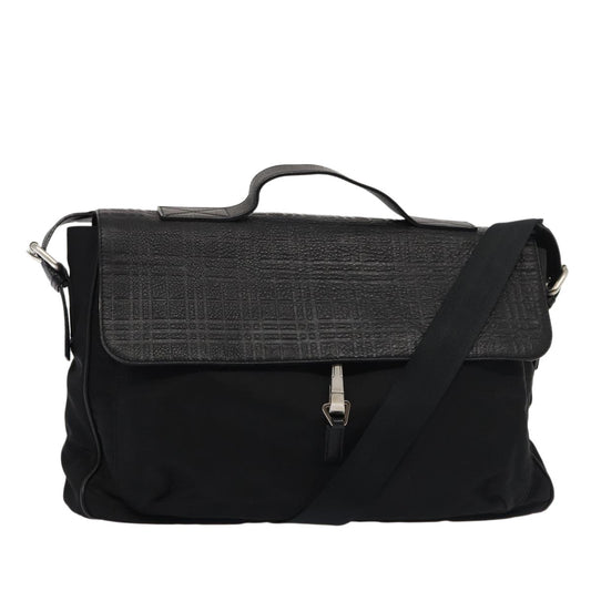 Burberry Vintage Shoulder Bag Nylon, BLACK, NYLON, Shoulder bag