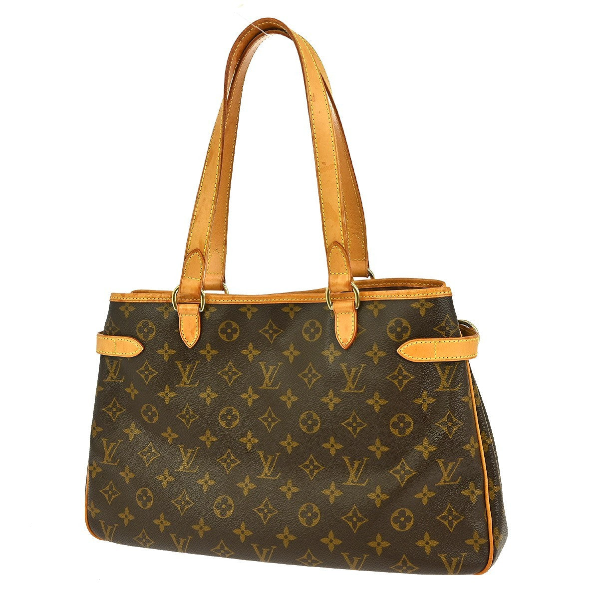 Louis Vuitton Batignolles Handbag Monogram Canvas, BROWN, CANVAS, Tote bag