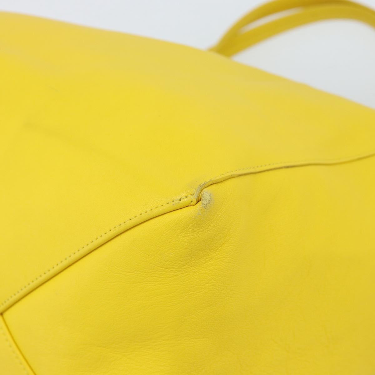 Celine Tote bag Leather, Yellow, Leather, Tote Bag