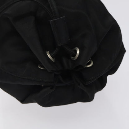 Prada Vela Drawstring Bucket Wristlet Pouch Tessuto, BLACK, NYLON, Clutche & pouche