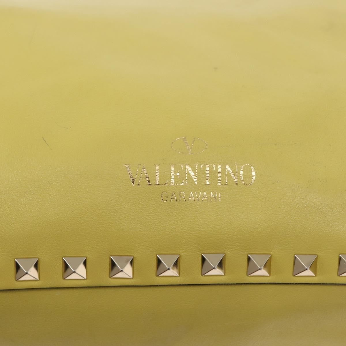 Valentino Garavani Rockstud Tote Soft Leather, YELLOW, LEATHER, Tote bag