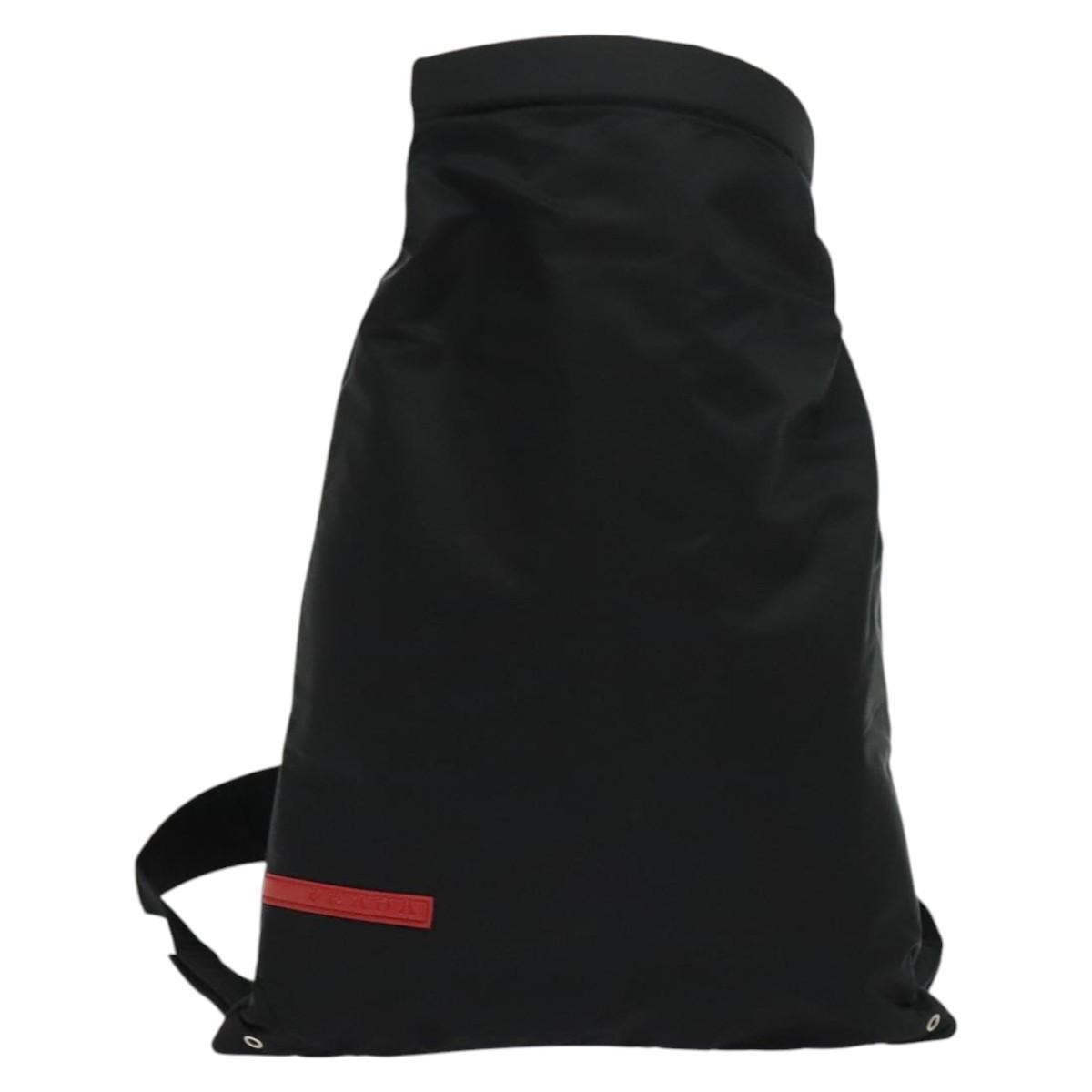 Prada Sport Backpack Nylon, BLACK, NYLON, Backpack