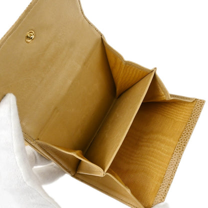 Chanel Vintage Timeless CC Bifold Wallet Caviar, BEIGE, LEATHER, Wallets