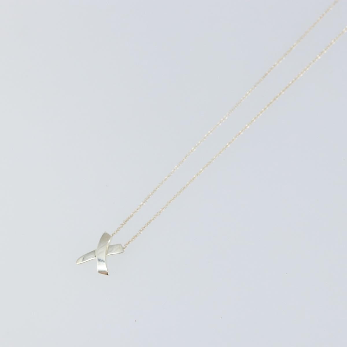 Tiffany & Co. Paloma Picasso Graffiti X Pendant Necklace Silver, SILVER, SILVER, Necklace