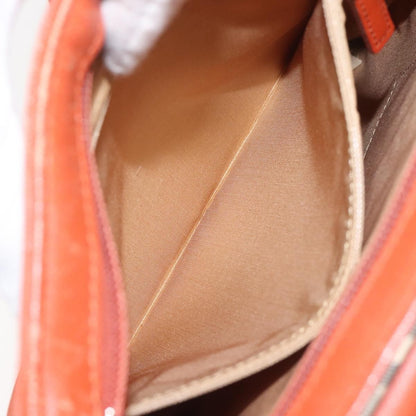 Burberry Front Pocket Messenger Bag Check Embossed Leather, BEIGE, CANVAS, Shoulder bag