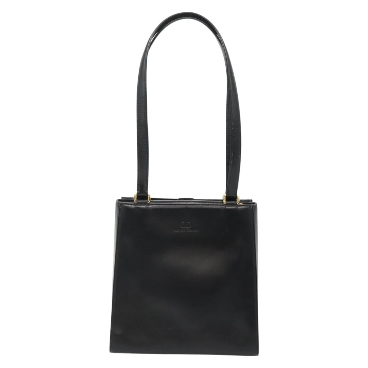 Valentino Garavani Vintage shoulder bag Leather, BLACK, LEATHER, Shoulder bag