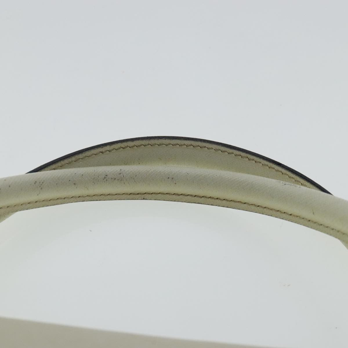 Salvatore Ferragamo Gancini handbag Leather, WHITE, LEATHER, Shoulder bag