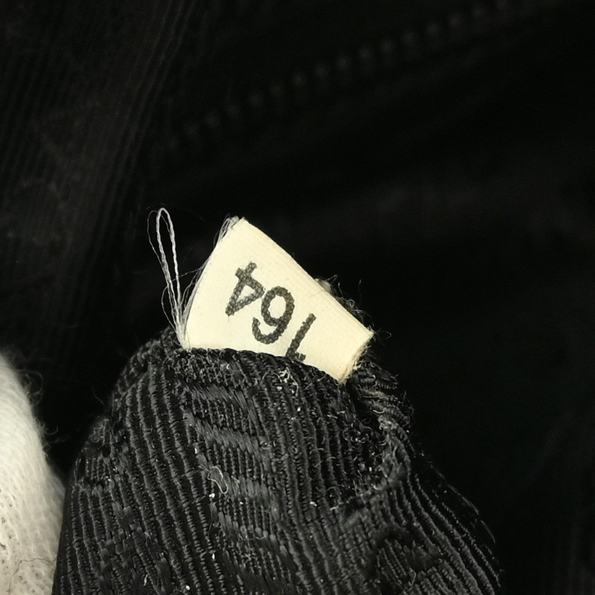 Prada Front Zip Messenger Bag Tessuto, BLACK, NYLON, Shoulder bag