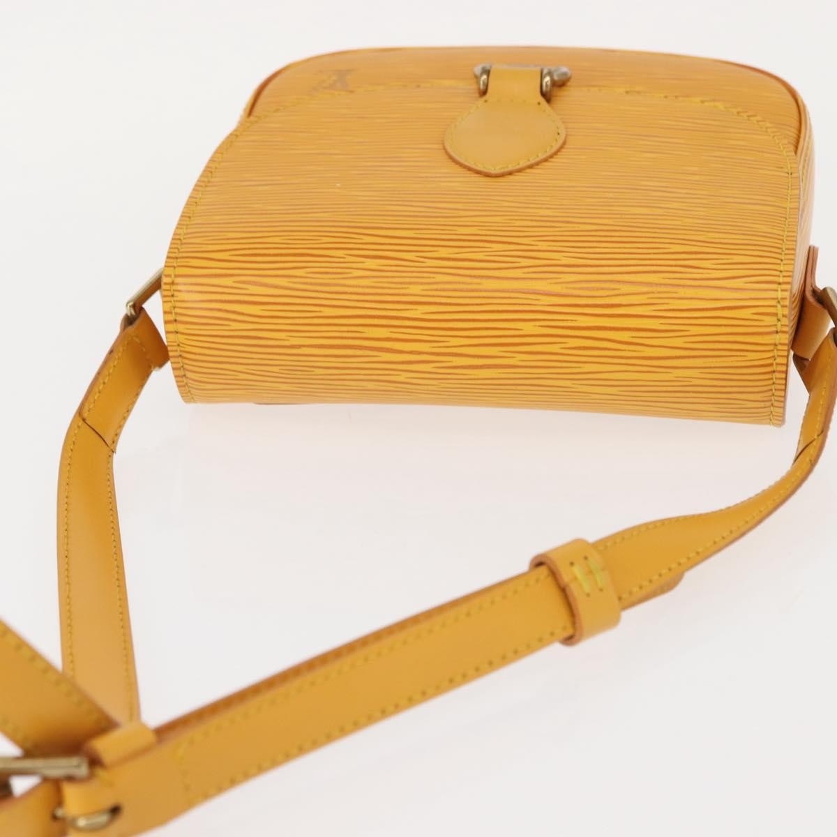 Louis Vuitton Saint Cloud Handbag Epi Leather, YELLOW, LEATHER, Shoulder bag