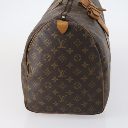 Louis Vuitton Keepall Bag Monogram Canvas, BROWN, CANVAS, Travel bag