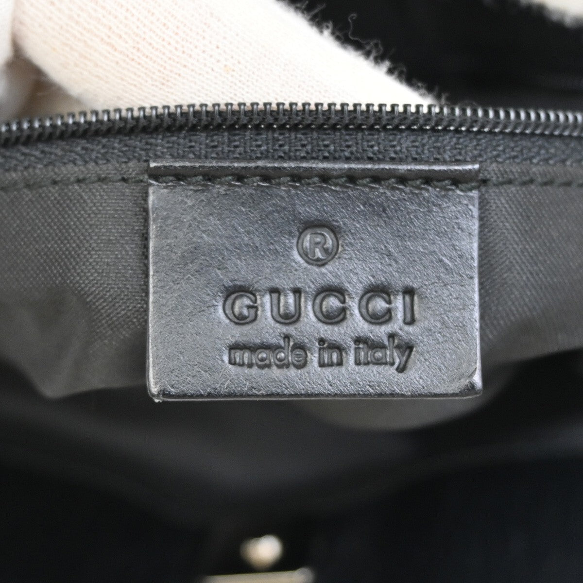 Gucci Double Pocket Tote GG Canvas, BLACK, CANVAS, Shoulder bag