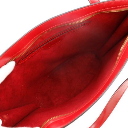 Louis Vuitton Saint Jacques Handbag Epi Leather, RED, LEATHER, Shoulder bag