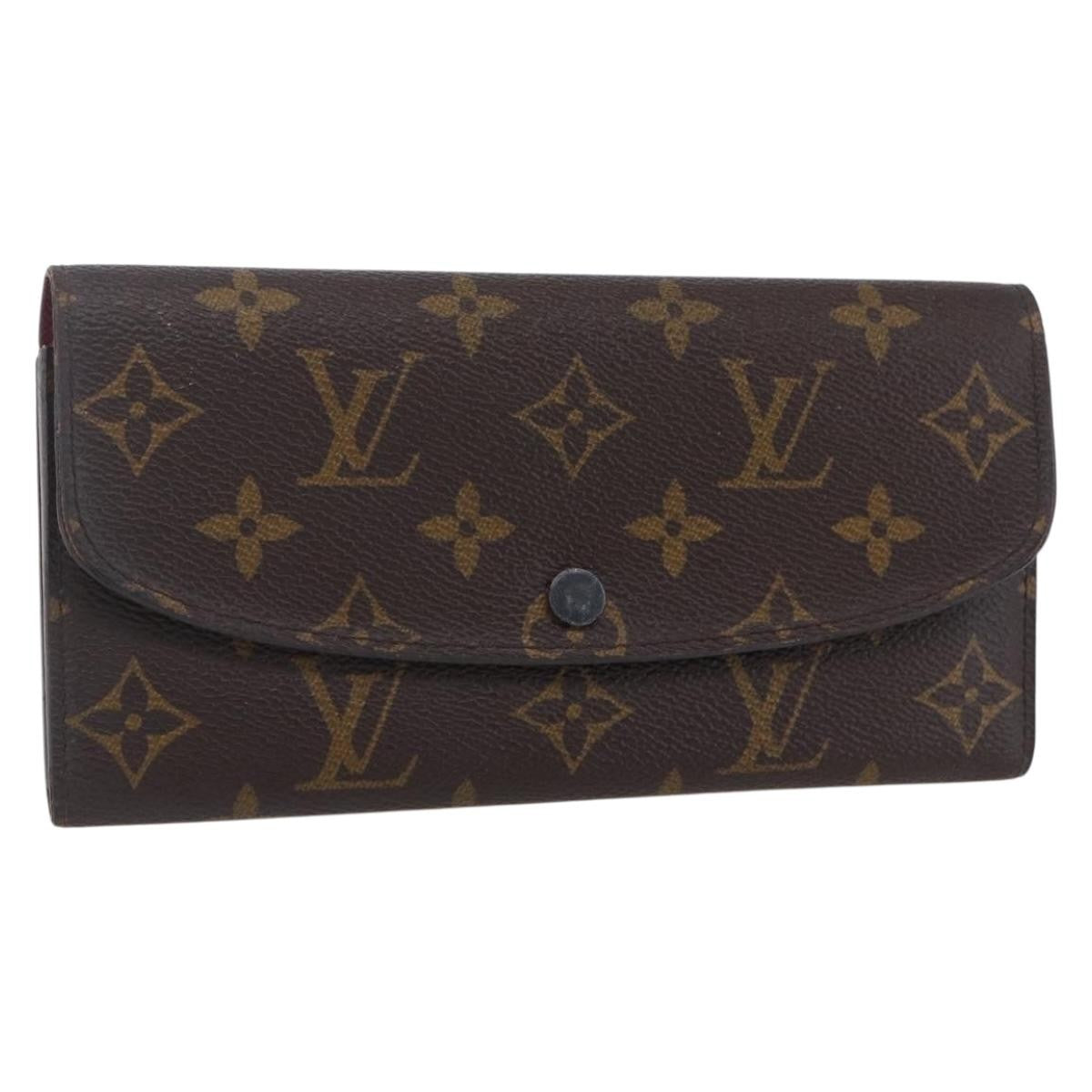 Louis Vuitton Emilie Wallet Monogram Canvas, BROWN, CANVAS, Wallets