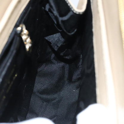 Salvatore Ferragamo Gancini Shoulder Bag Leather, BEIGE, LEATHER, Shoulder bag