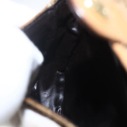 Celine Vintage Macadam Shoulder Bag Canvas, BEIGE, PVC, Shoulder bag