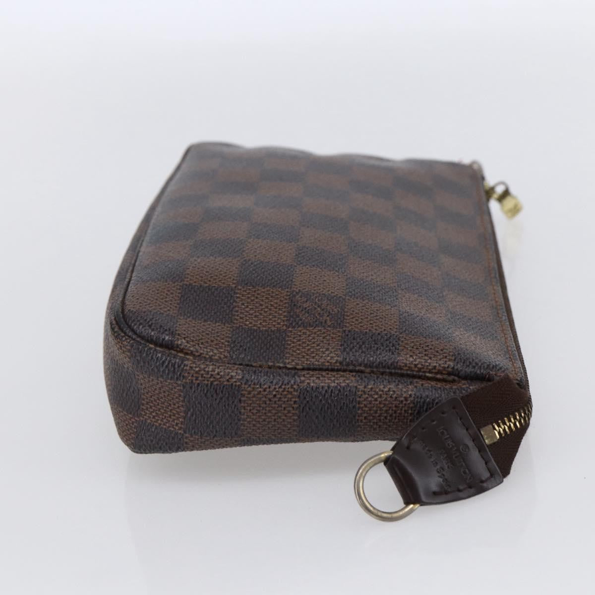 Louis Vuitton Pochette Accessoires Damier, BROWN, CANVAS, Clutche & pouche