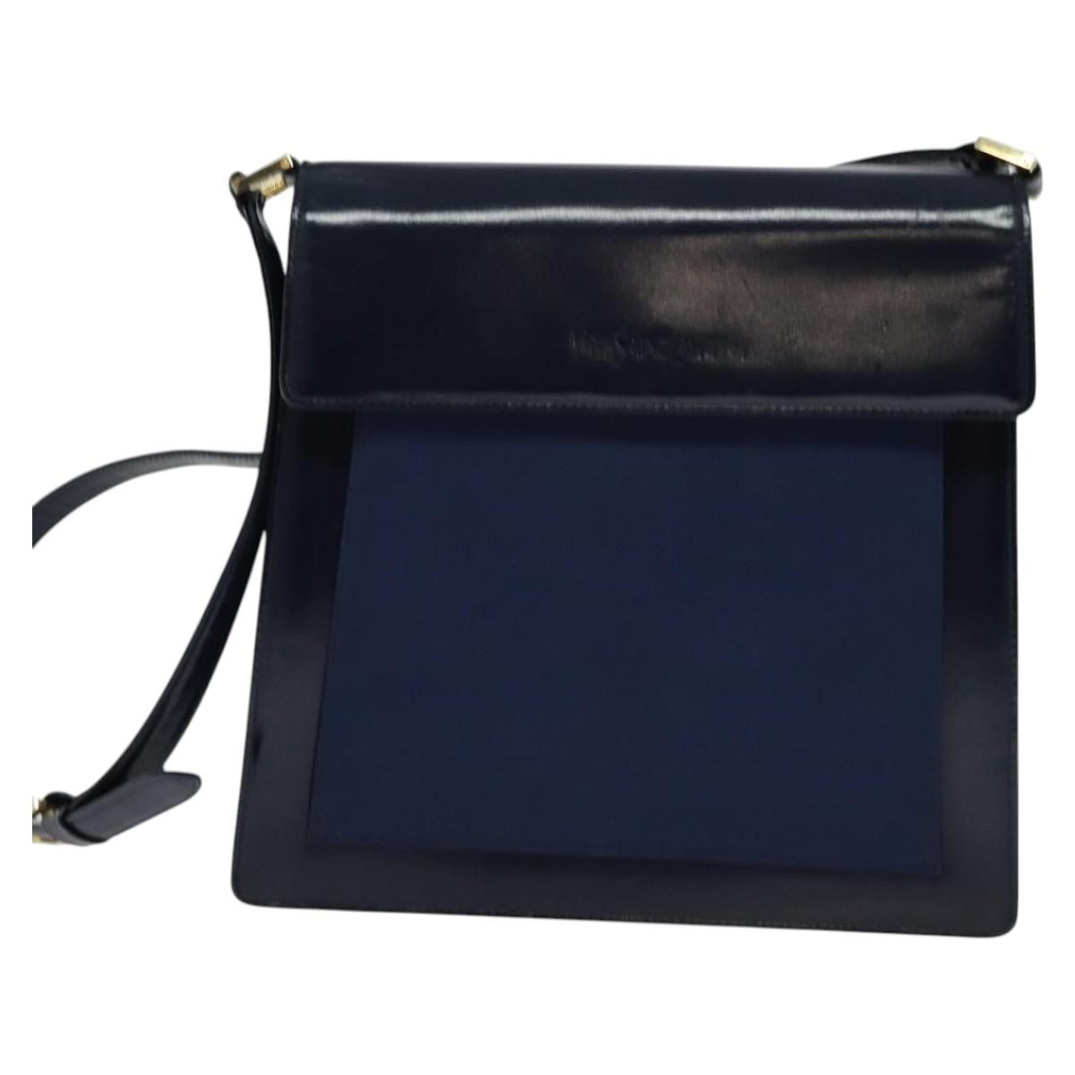 Saint Laurent Vintage Shoulder Bag Leather, BLUE, LEATHER, Shoulder bag