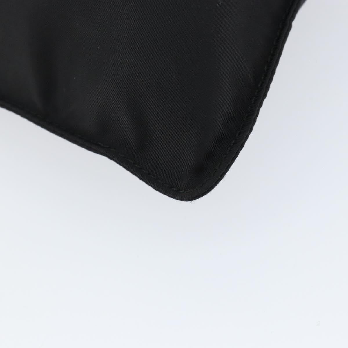 Prada Front Pocket Messenger Bag Tessuto, BLACK, NYLON, Shoulder bag