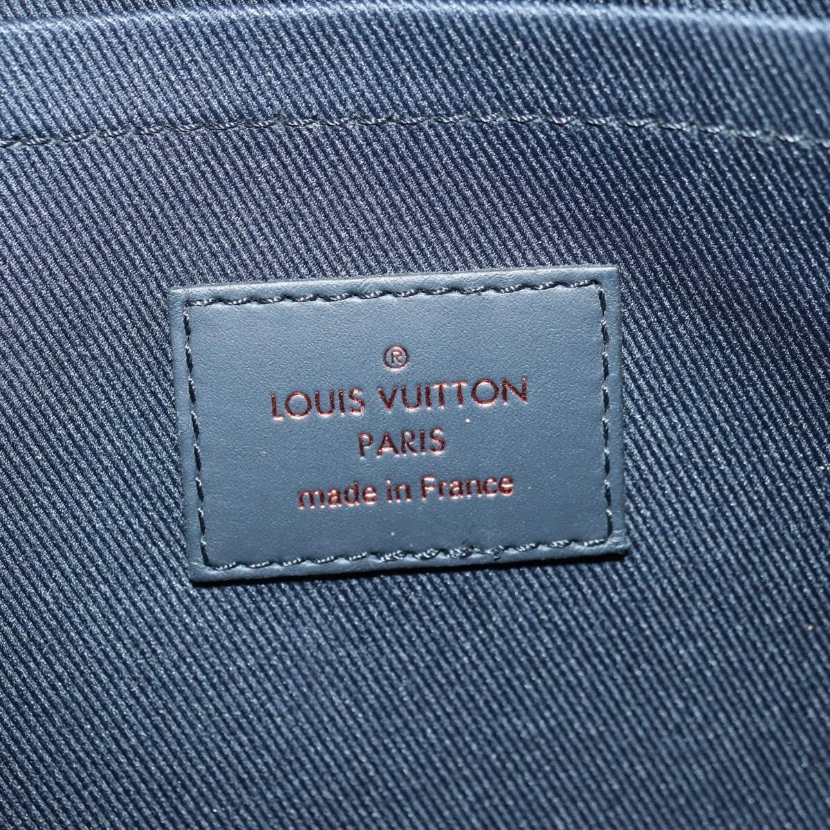 Louis Vuitton Pochette Apollo Limited Edition Upside Down Monogram Ink, Navy, Canvas, Clutch