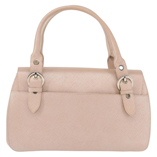 Salvatore Ferragamo Gancini Shoulder Bag Leather, PINK, LEATHER, Shoulder bag