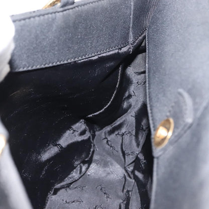 Saint Laurent Vintage Shoulder Bag Nylon, BLACK, NYLON, Tote bag