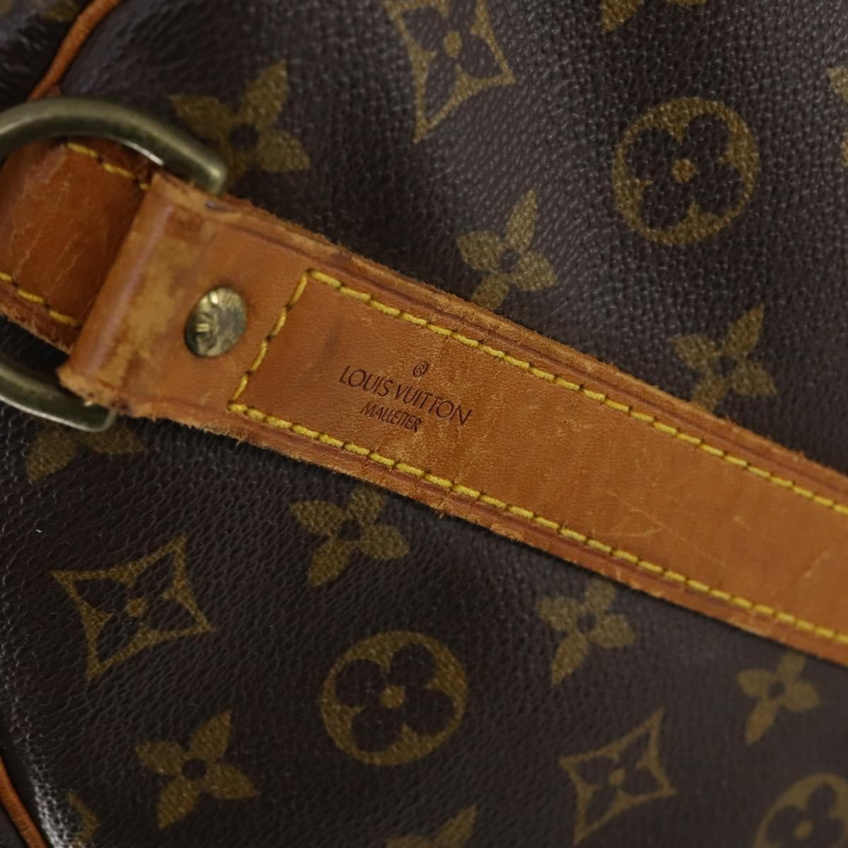 Louis Vuitton Keepall Bag Monogram Canvas, BROWN, CANVAS, Travel bag