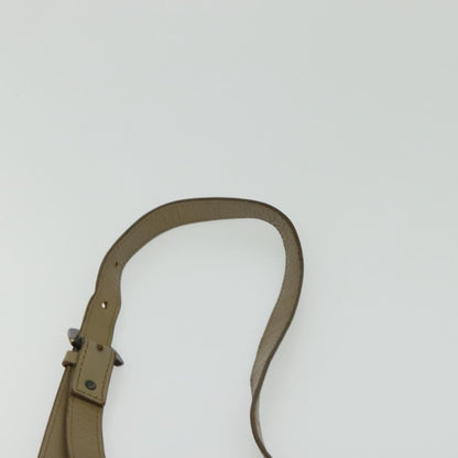 Saint Laurent Buckle Flap Crossbody Bag Canvas, BEIGE, CANVAS, Shoulder bag